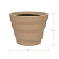 thumbnail image 3 of Ecobo 19.7 inches Eco-Friendly Round Pot Planter, Dune Indoor/Outdoor use, Durable, Versatile & Lightweight, Designed by Brazilian Artisans, Contemporary All-Weather Design – Beige, 3 of 3