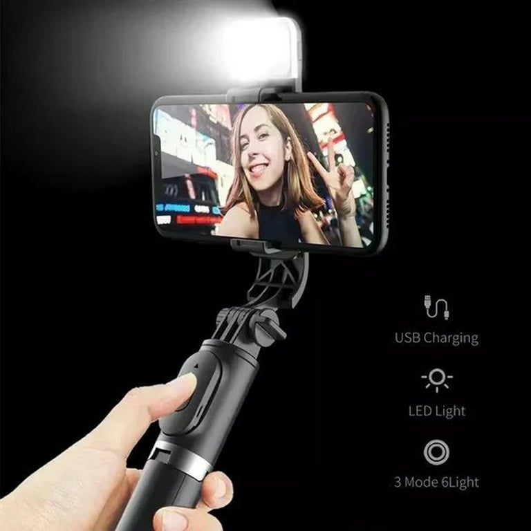 Smartphone Gimbal Stabilizer with Detachable Fill Light