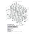 thumbnail image 3 of Richland Bunk Bed Twin over Full in White, 3 of 4