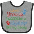 thumbnail image 3 of Inktastic Volleyball Player Like Daddy Boys or Girls Baby Bib, 3 of 4