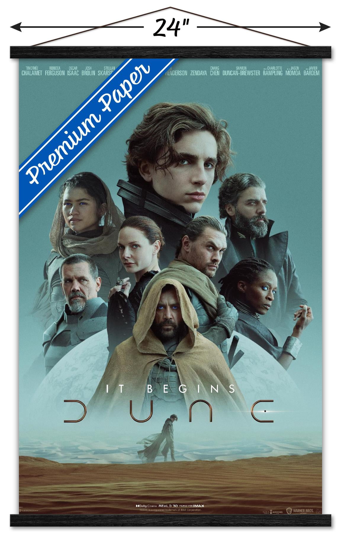 Dune - Part 1 Wall Poster with Magnetic Frame, 22.375" x 34"