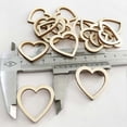 thumbnail image 2 of Wooden Hearts Decor Hollow Heart Craft for Decoration 100Pcs, 2 of 3