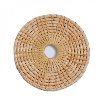 

Promotion Clearance Autumn rattan woven tableware coaster insulated coaster Fashion-style household rattan tableware home desktop decorations