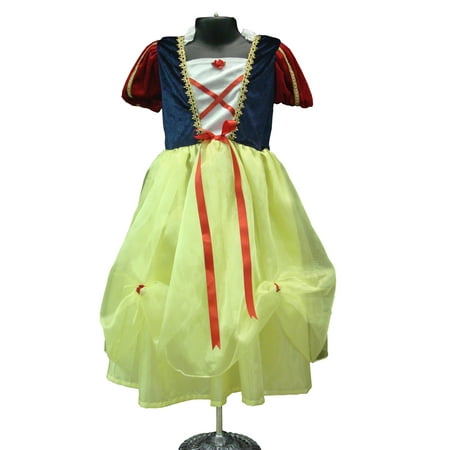 Girls Deluxe Snow White Quality Dress Up Costume