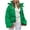 Green, variant on Fall Cardigans for Women Lightweight Fashion Women Solid Color Long Sleeve Windproof Padded Clothes Jacket Hooded Coat Women Cardigans Sweater Hoodies