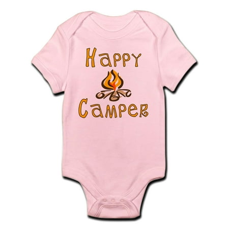 

CafePress - Happy Camper Infant Bodysuit - Baby Light Bodysuit
