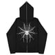 thumbnail image 2 of Sudaderas de araña oscura europea y americana para hombre y mujer, sudaderas con capucha góticas para parejas, sudaderas con cremallera de gran tamaño Harajuku 2023, 2 of 4