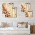 thumbnail image 4 of Designart 'Exotic Dry Pampas Grass On White Background' Traditional Print on Natural Pine Wood, 4 of 5