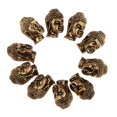 thumbnail image 2 of 2x 10 Pedazos de Collar Adornos en apariencia de Buddha Accesori de Fabricacion Sunnimix Cuentas sueltas de la cabeza de Buda, 2 of 8