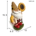 thumbnail image 6 of Resin Garden Gnome With Weather Resistant Finish Long Lasting Decoration, 6 of 6