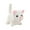 White, variant on Pink Interactive Adorable Plush Cat Toy Soft Stuffed Animal For Kids Pet Lovers Collar Random 2026