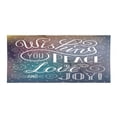 thumbnail image 1 of Saying Gym Towel, Christmas Themed Typographic Image with Wishing You Peace Love and Joy Lettering, One-Sided Quick Dry Microfiber for Beach Fitness & Swimming, 60" x 30", Multicolor, by Ambesonne, 1 of 2