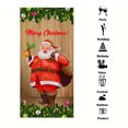 thumbnail image 4 of Decoraciones de Navidad Al Aire Libre Cortinas de Puerta de Navidad Banderas Foto Al Aire Libre Papá Noel Y Cachorro Decoración de Fondo Tela Colgante Decoraciones de Navidad Interior, 4 of 6