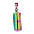 thumbnail image 2 of Petit Collier Cylindrique Pendentif Collier Prière Creux Support d'Urne Pendentif Coloré, 2 of 9