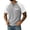 Gray, variant on Mens Short Sleeve Henley Shirts Casual Waffle Knit Colorblock Raglan T-Shirts, Summer Leisure Lounge Tops with Pocket Quick Dry Breathable Outdoor Fashion Tee