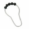Your Zone Zebra Shower Curtain Hooks, 12 Piece