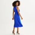 thumbnail image 2 of Women’s Nine West Sleeveless D Ring Midi Dress Color: Gage Blue Size: LARGE, 2 of 5