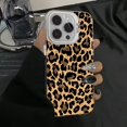 thumbnail image 1 of Brown Leopard Anti-drop Armour Phone Case For iPhone 15 Pro Max 16 14 13 12 11 Pro X XR XS 7 8 Plus Lens protect plating Cover tzw, 1 of 7