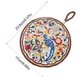 thumbnail image 3 of Vintage insulation pad heat-resistants sand pot antis scalding pad enamel pot pad ceramic dining table plates pad, 3 of 5
