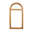 thumbnail image 2 of 4.75 X 23.75 X 1.25 Brown Rustic With Minimalist Window Frame Dressing Mirror - Black, 2 of 4