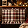 thumbnail image 4 of Velorith Christmas Oven Door Curtain with Bowknot and Ruffle Lace, Xmas Stove Front Decorative Cover, Polyester Holiday Kitchen Decor for Festive Home Display, 4 of 6