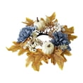 thumbnail image 4 of Corona Rústica Con Forma De Anillo Para Velas, Ideal Para Festivales, Comedores Y El Hogar., 4 of 9