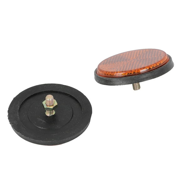 Round Reflector Car Reflector Bike Part Motorcycle Reflector 2 Pcs Round Reflector Universal Motorcycle Bike Red Reflector PMMA Material