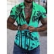 thumbnail image 4 of Camisas hawaianas para hombre con estampado gráfico de árbol hawaiano, cuello vuelto, mar, estampado 3D, ropa de calle de manga corta con botones, palmeras, playa, 4 of 4