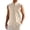 Khaki, variant on Men's Sleeveless Button Up Tank Tops Mandarin Collar Textured Fabric Casual Summer Beach Shirts,Light Blue,XL