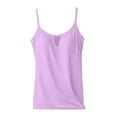 thumbnail image 7 of VV AVEORS Built In Bra Tank Tops For Women Plus Size Casual Sleeveless Hollow Out Workout Tops Yoga Gym Athletic Basic Summer Cami Shirts Purple Pink 5XL, 7 of 7
