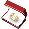 thumbnail image 6 of Dazzlingrock Collection 14K White & Two Tone Polished Shiny Comfort Fit Men's Ring Wedding Band, Yellow Gold, Size 12, 6 of 8