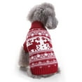 thumbnail image 6 of Dog sweater, winter warm dog sweater clothes pet coat clothes puppy sweater sweater small and medium sized dog pet sweater,Red,XL, 6 of 8