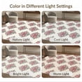 thumbnail image 7 of ODIKA 5'x7' Washable Area Rug Non-Slip, Low Pile, Stain Resistant Round Seamless Vintage Ribbon Boho Florals Scattered Pink Coquette Refined for Guest Room, Lounge, Apartment, 7 of 7