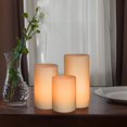 thumbnail image 2 of Mainstays Unscented LED Wax Pillar Candles Set with remote, 2 of 5