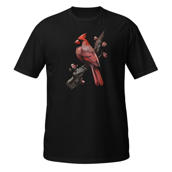 Geomertic Cardinal Nature Lovers Novelty Apparel T-Shirt (Black, S)