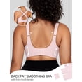 thumbnail image 4 of Camiseta Wireless Bra OEAK V Mesh con soporte cómodo L, rosa, 4 of 7