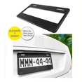 thumbnail image 3 of Juego De Porta Placas Tipo Europeo Negro Liso Universal 2 Piezas, 3 of 5