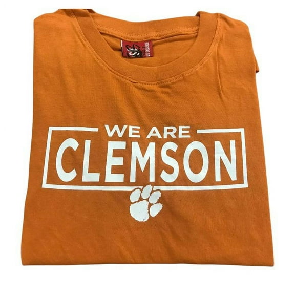 Brand New Athletics We Are Clemson Short/Sleeve Lightweight T-Shirt, 100% Cotton(Youth Small), Official Tigers Logo/Colors