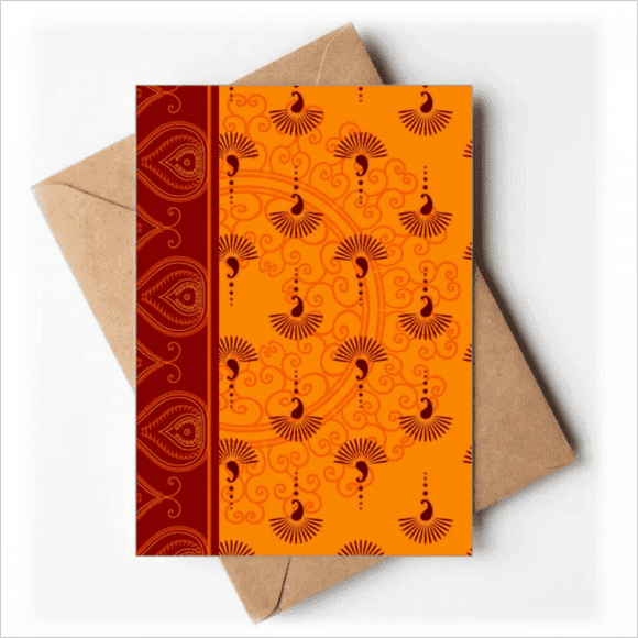 Printing Repeat Cloth Orange Colorful Art Greeting Cards You are Invited Invitations