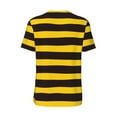 thumbnail image 3 of Balery Bee Stripe Baseball Jersey for Men Casual Button Down Shirts Short Sleeve Active Team Sports Uniform-Medium, 3 of 9