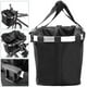 thumbnail image 2 of - Cesta de bicicleta delantera extraíble para el manillar fabricada en tejido impermeable negro Vhermosa LL-1701, 2 of 4