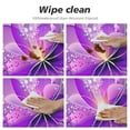 thumbnail image 4 of Nawypu  Violet Round Waterproof Table Cover Elastic Tablecloth Flourish Vision Petals Dreamlike Print Table Cloth Round Elastic Edge Fitted Table Cover Floral Spirals Tables, 4 of 7