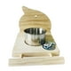 thumbnail image 5 of Percha de madera para pájaros con comedero, resistente jaula para pájaros, comedero colgante para mascotas, 5 of 9