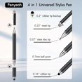 thumbnail image 2 of RHEA- 4 In 1 Universal Stylus Pen For Touchscreens With Replaceable Tips And Ballpoint, 2 of 6