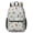 Robot and Gears Gray Pattern, variant on Robot and Rockets Red Pattern 17" Waterproof Oxford School Backpacks for Teens, S-Shape Padded Straps, for School, Travel, Hiking, Camping