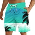 thumbnail image 2 of Cameland Men's Casual Printed Drawstring Trouser Beach Shorts Pants with Pocket, 2 of 4