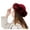 Red, variant on Ushanka Hat, Women Warm Mongolian Hat Earmuffs Solid Winter Fashion Hat Solid Thick Woollen Baseball Caps, Black