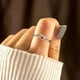 thumbnail image 3 of Anillos para mujer, regalos para mujer, anillo de doble capa con diamantes en forma de corazón, anillos de compromiso para boda, compromiso, boda, cumpleaños, día de San Valentín, joyas, regalos, un a, 3 of 5