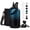 Blue Black Gradient, variant on 40oz Insulated Water Bottle with Straw - Flex Cap Lids,Bottle Carrier Bag w/Strap,Carrier Bag,Stainless Steel 40oz Water Bottles, Double Wall Metal Water Flask