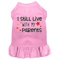 thumbnail image 1 of Mirage Pet 58-452 LPKSM Still Live with My Parents Screen Print Dog Dress, Light Pink - Small 10, 1 of 1